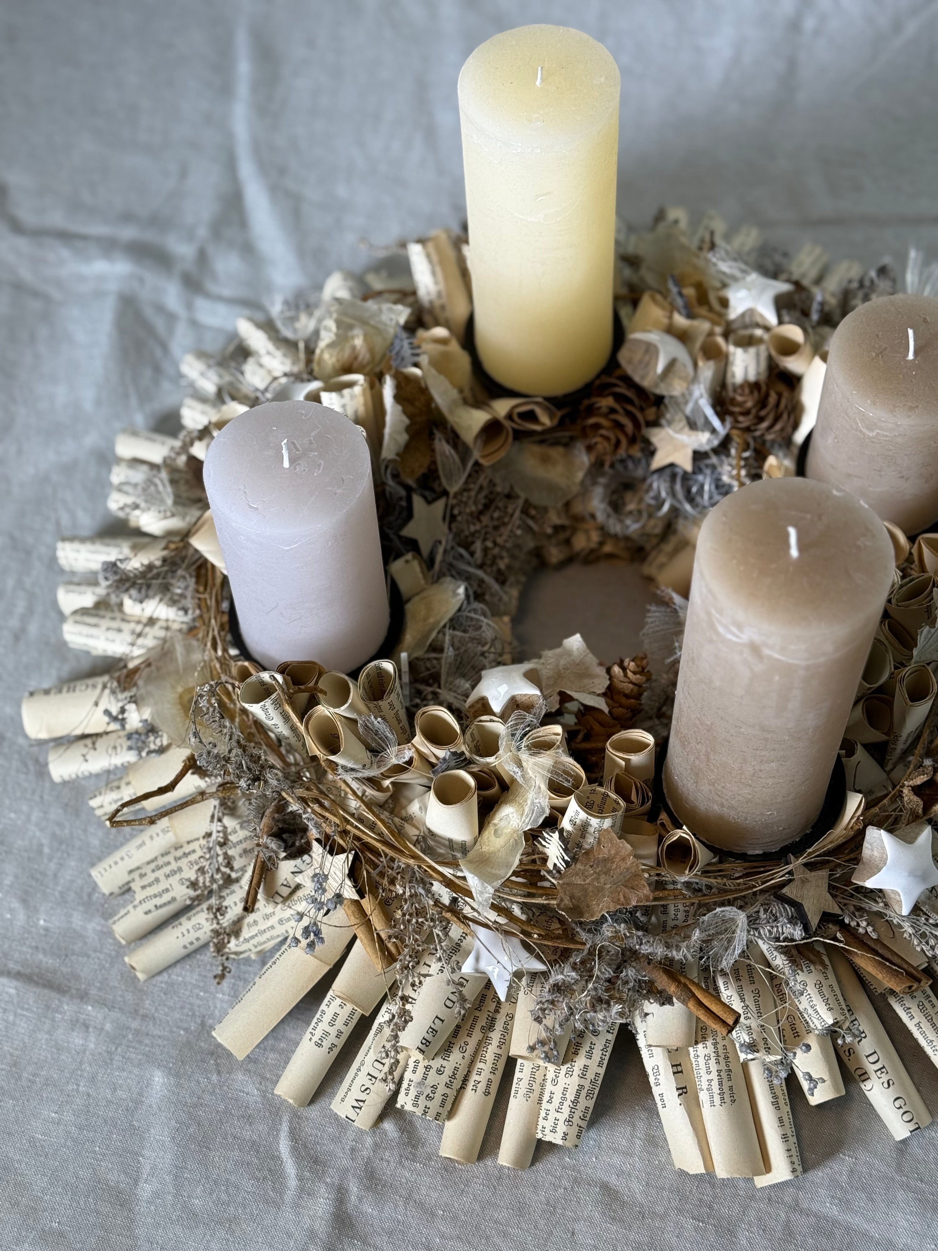 Adventskranz Winterlicht