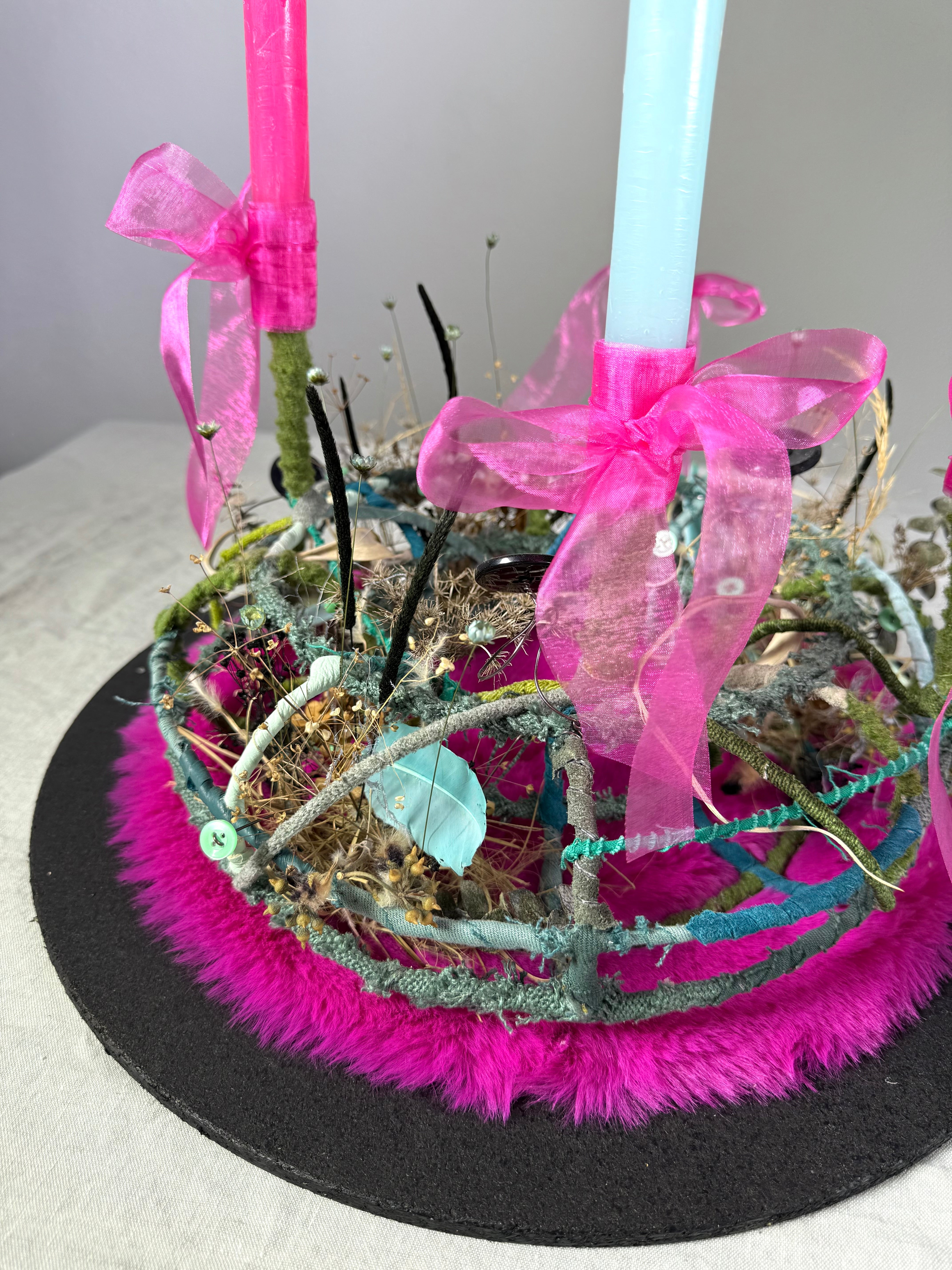 Adventskranz Winterpoesie