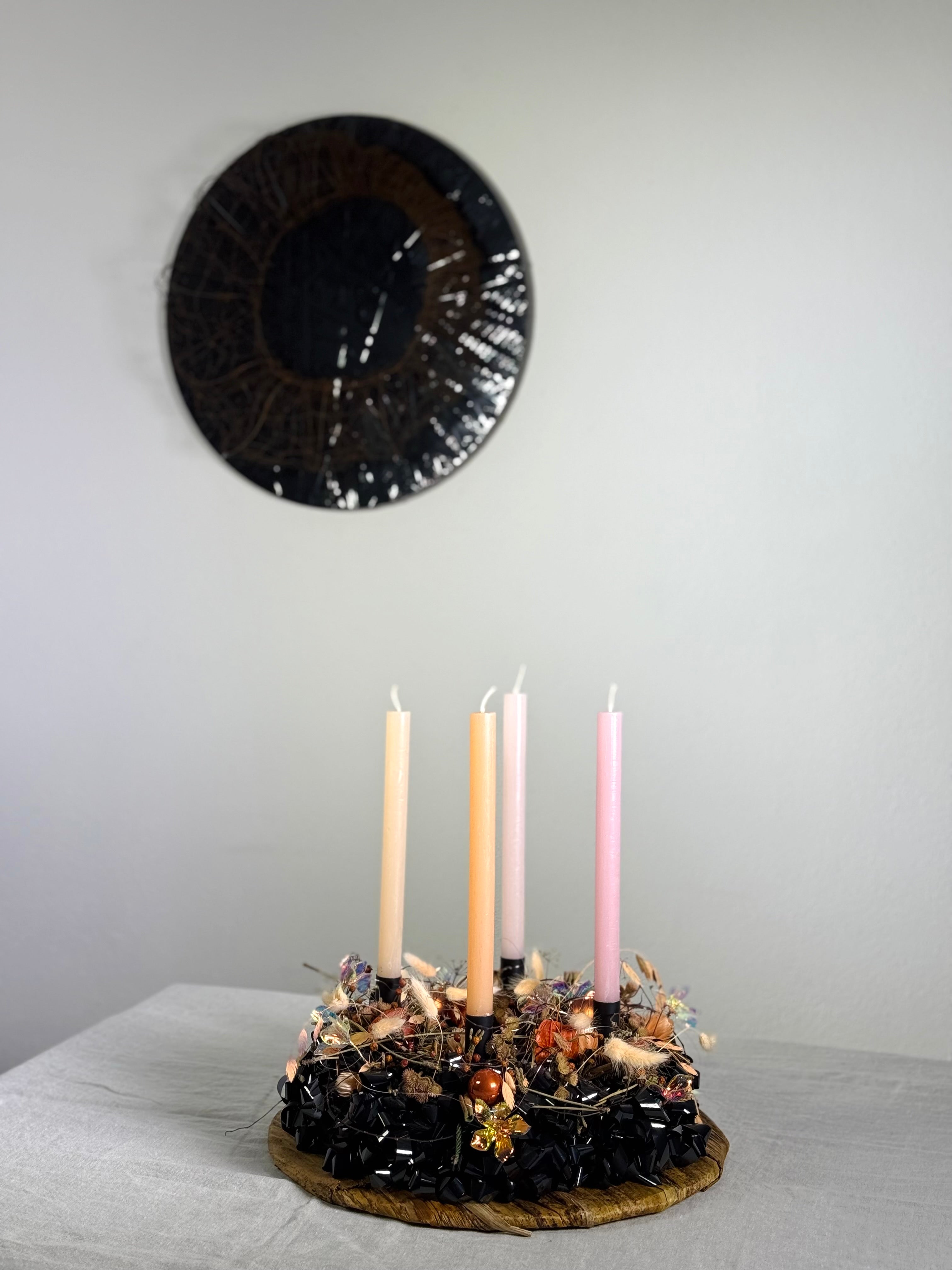 Adventskranz Kaminzauber