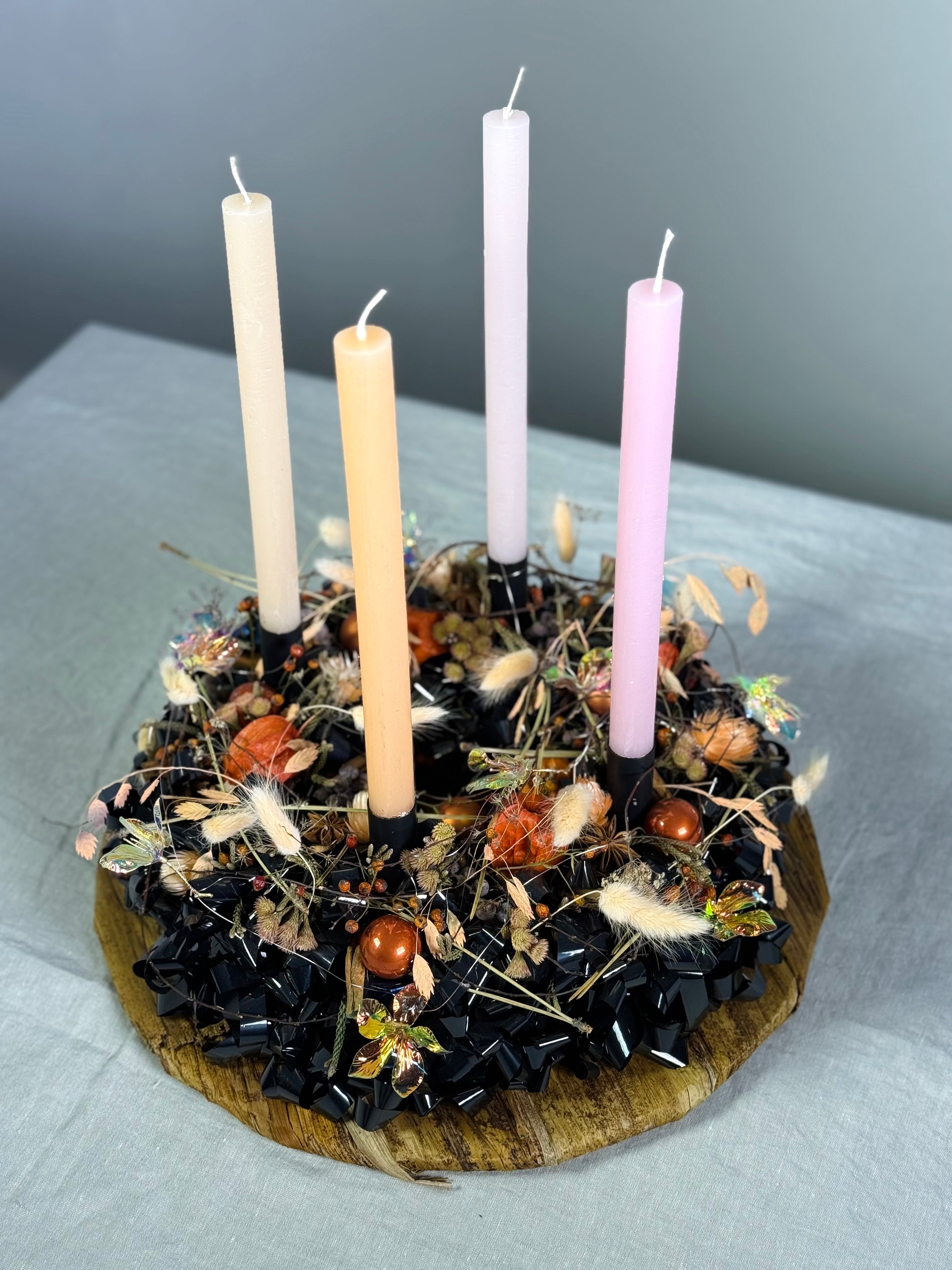 Adventskranz Kaminzauber