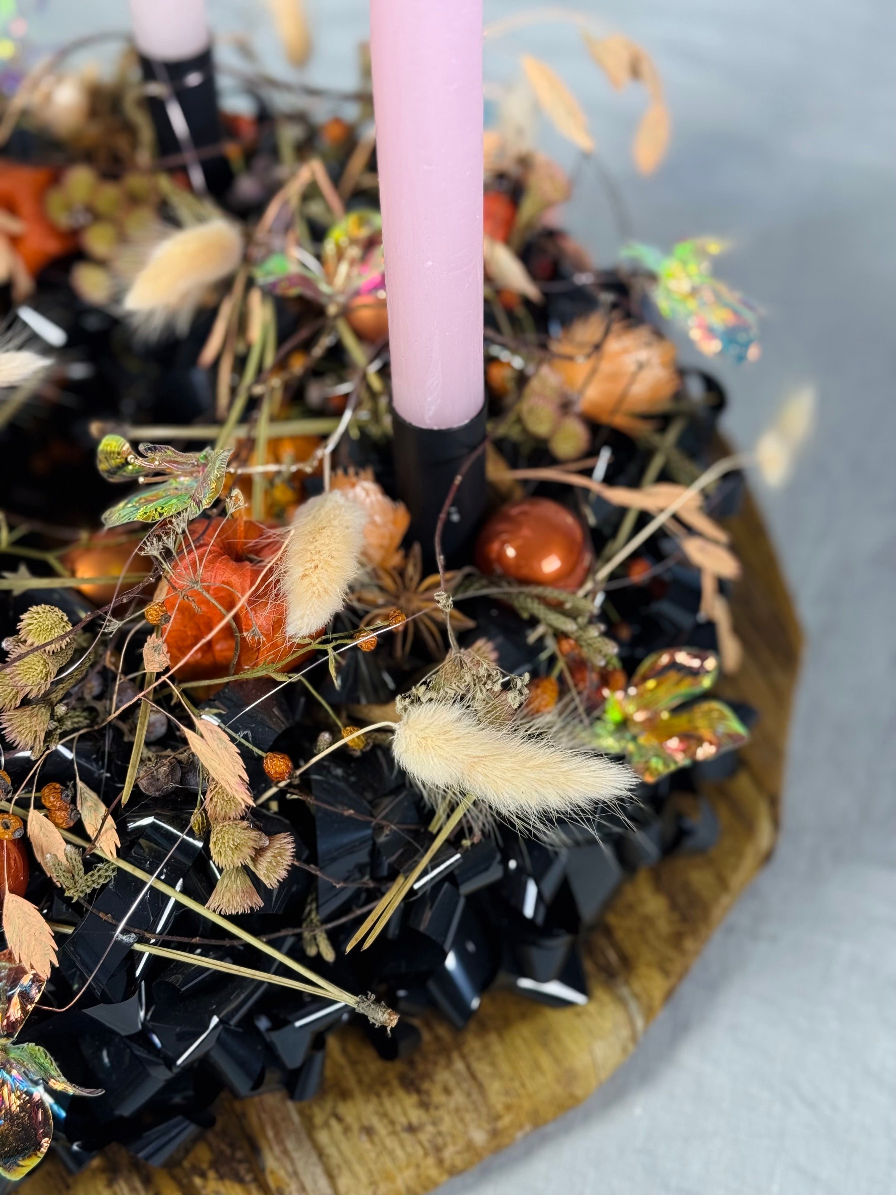 Adventskranz Kaminzauber