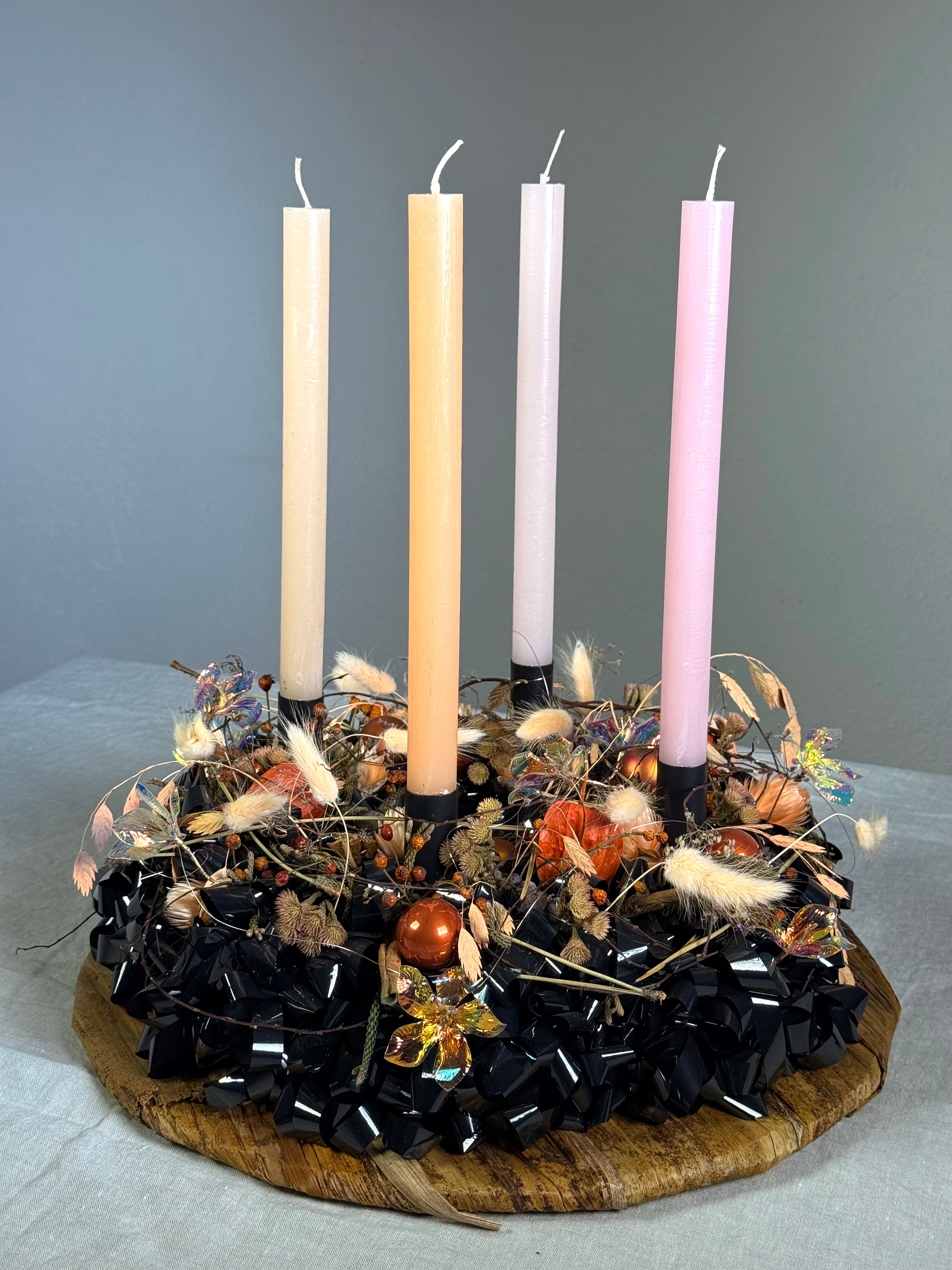 Adventskranz Kaminzauber