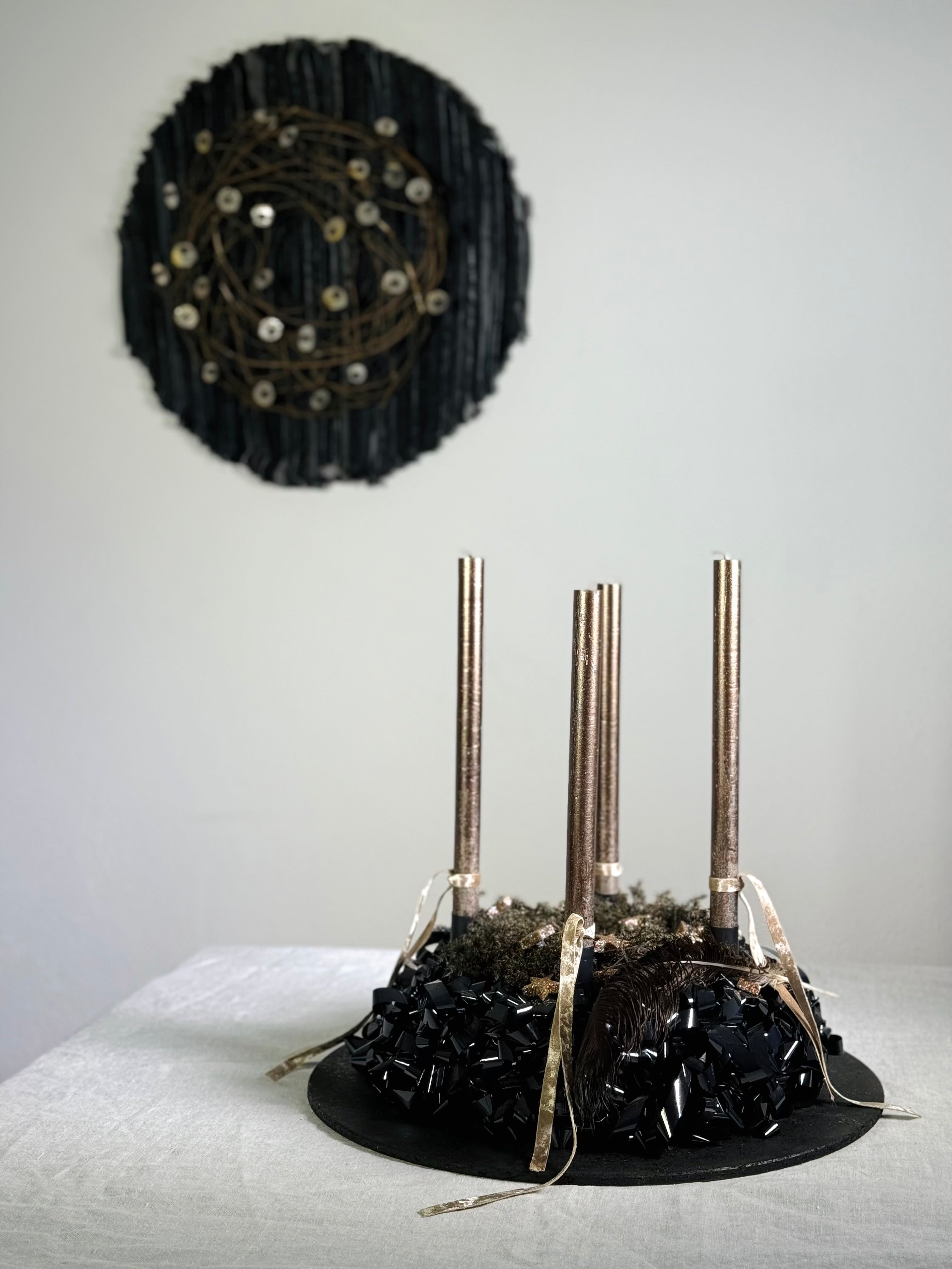 Adventskranz Sternennacht