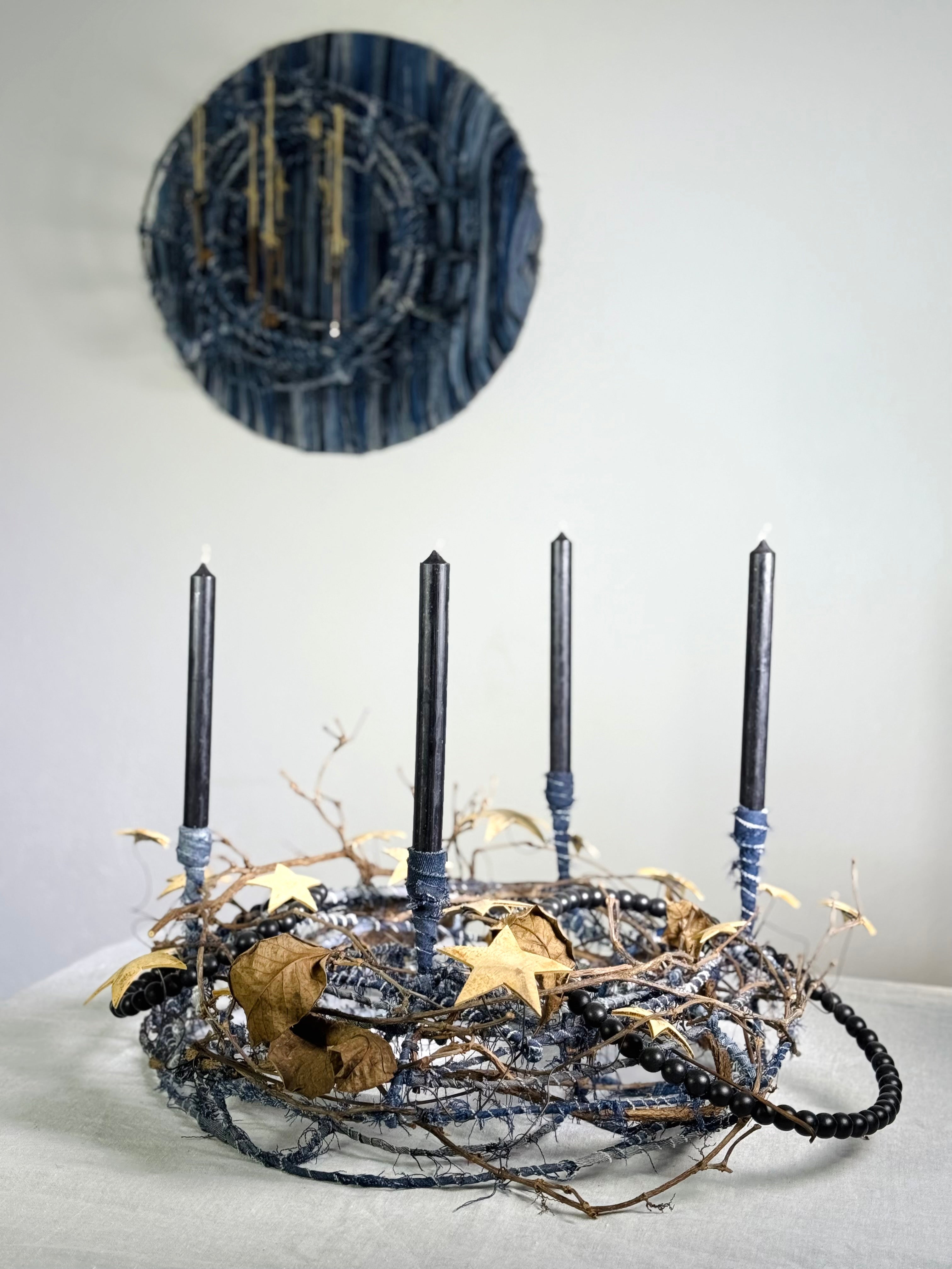 Adventskranz Winterhimmel