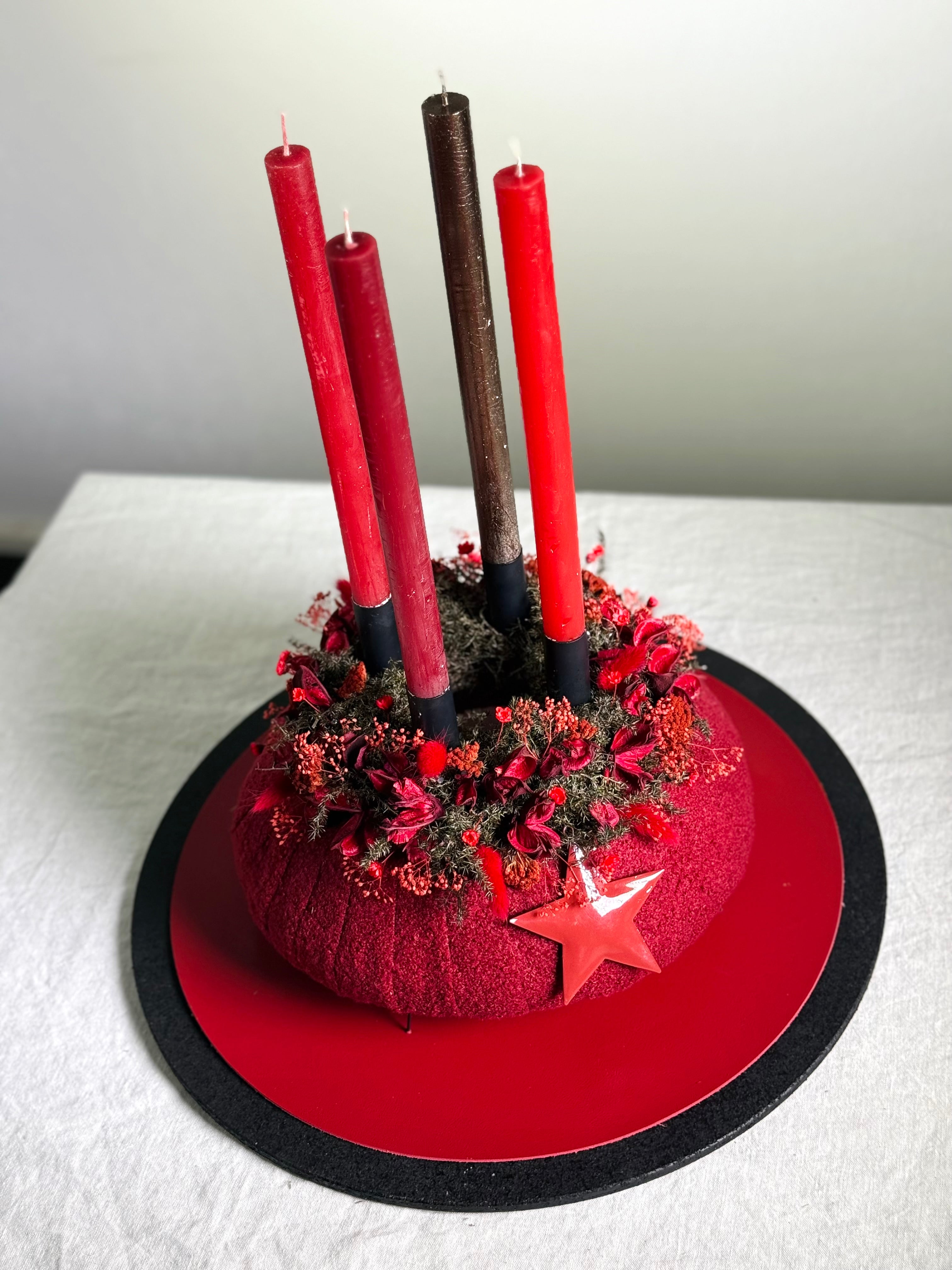 Adventskranz Rubinstern