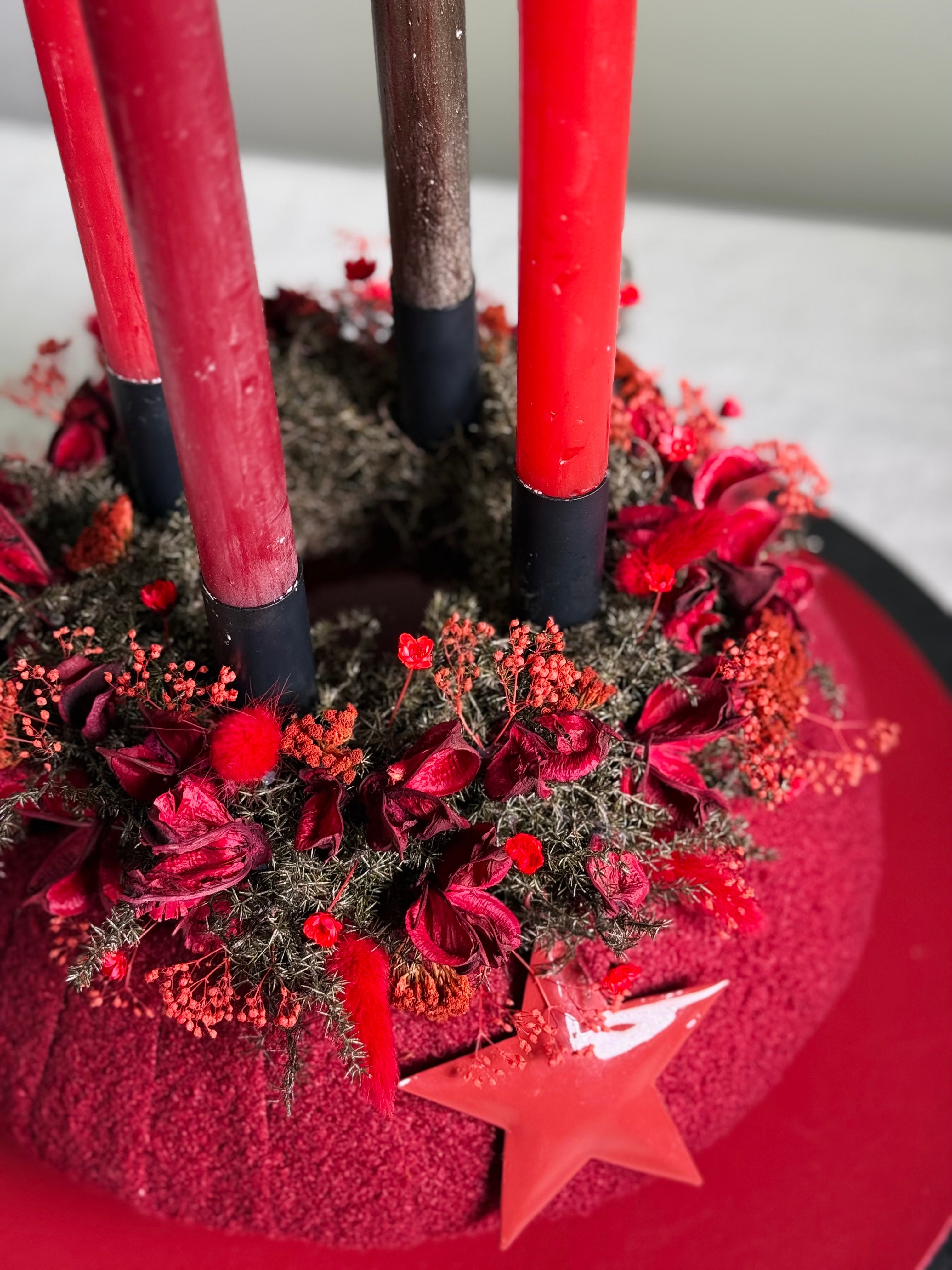 Adventskranz Rubinstern