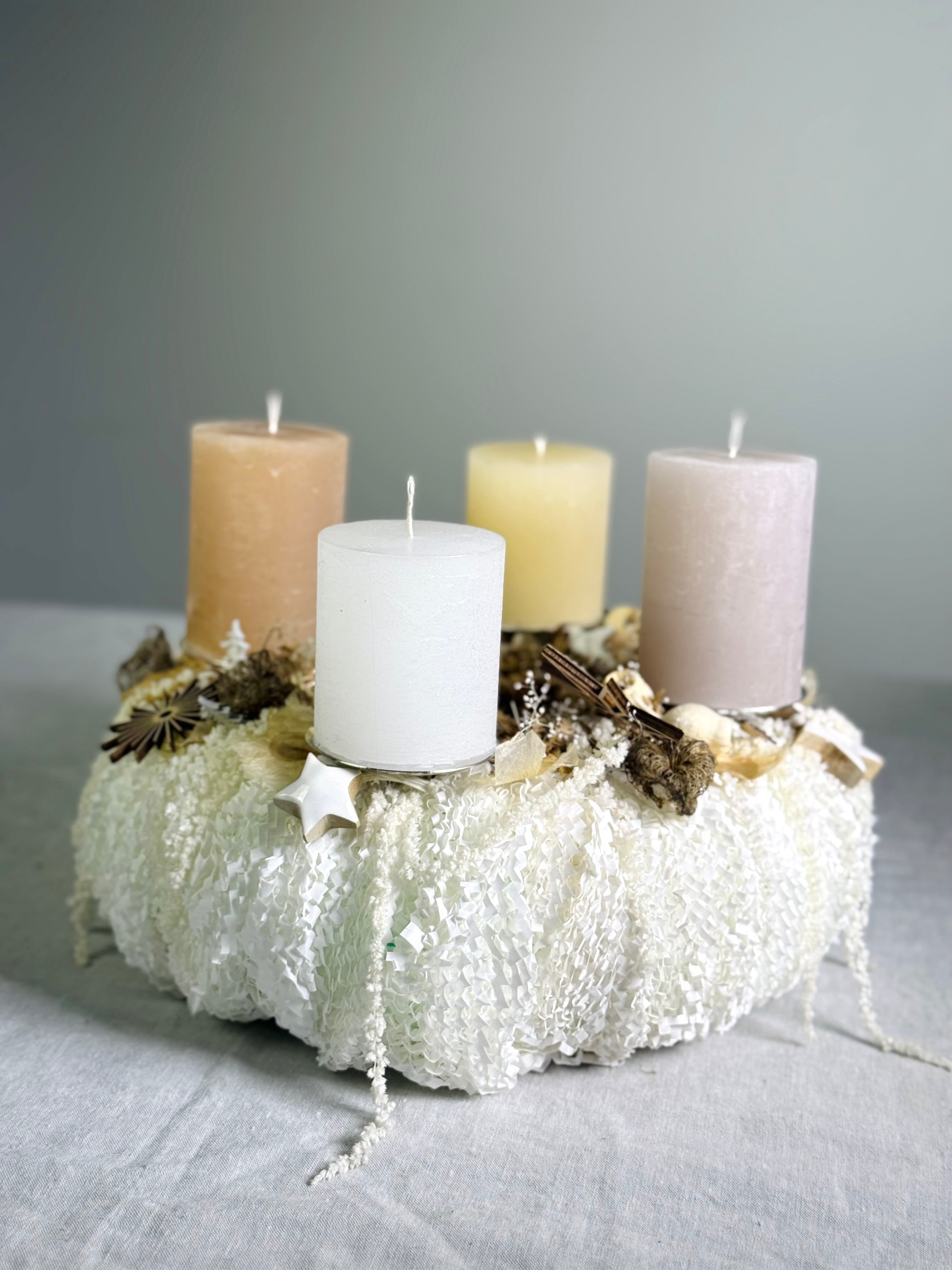 Adventskranz Frostzauber