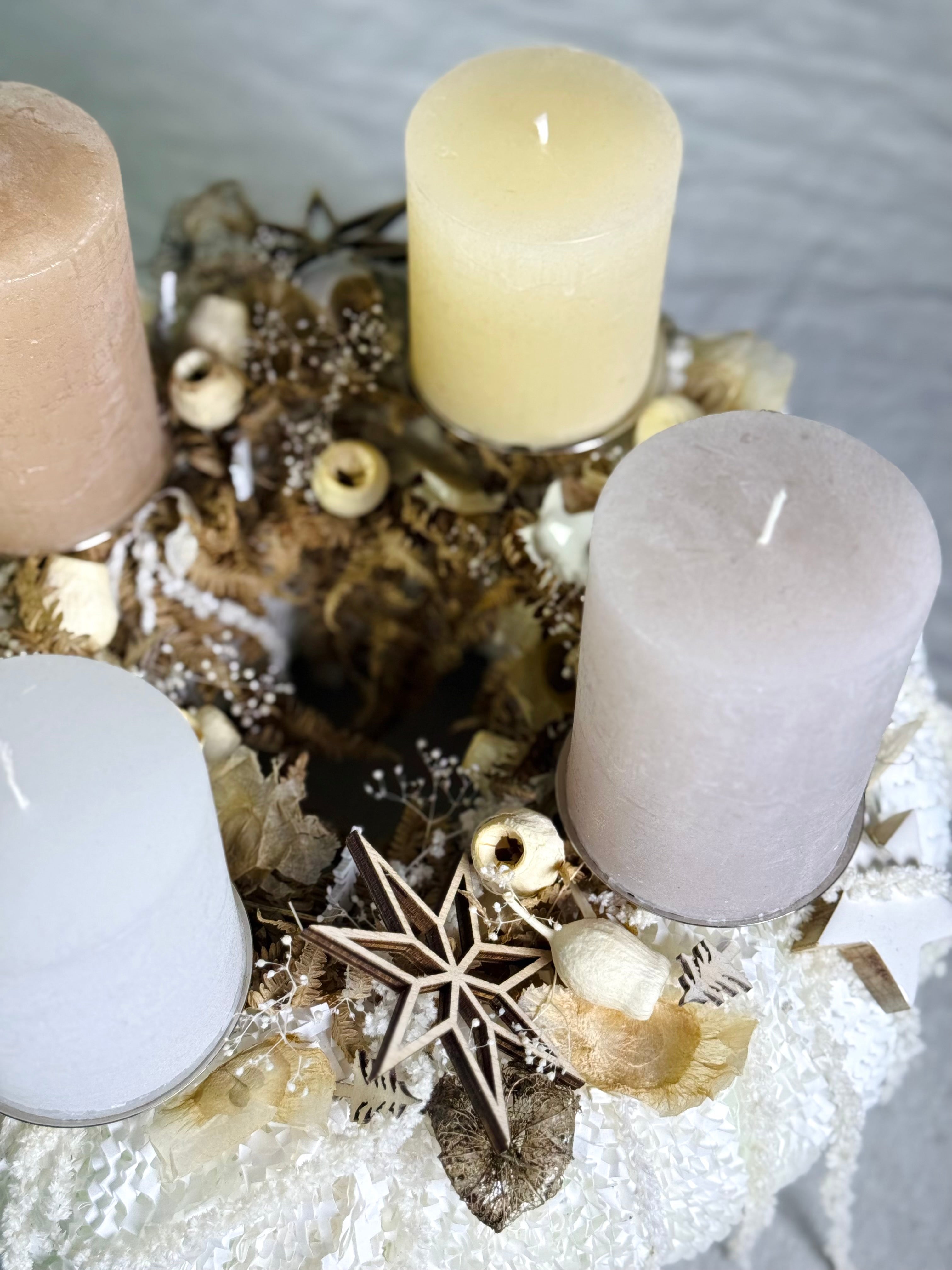 Adventskranz Frostzauber