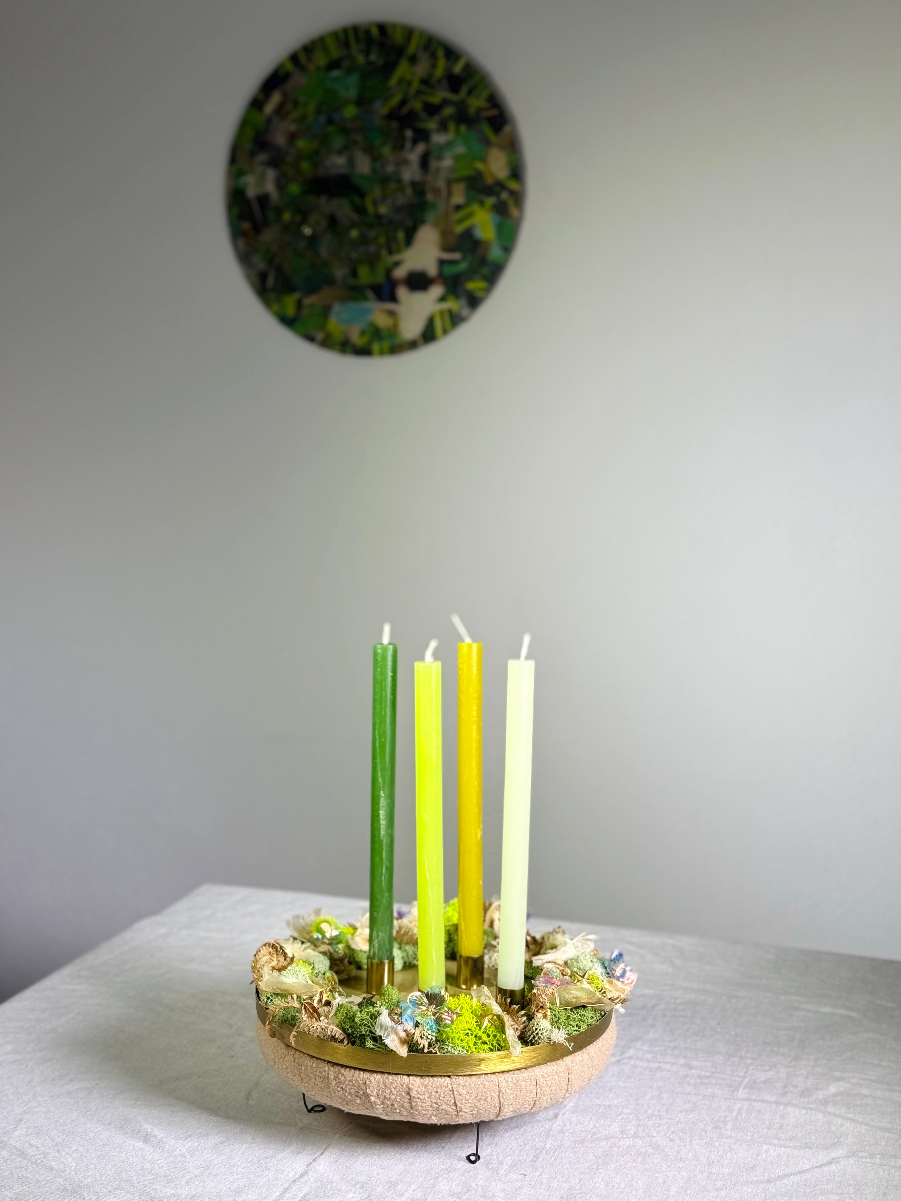 Adventskranz Grünfunkeln