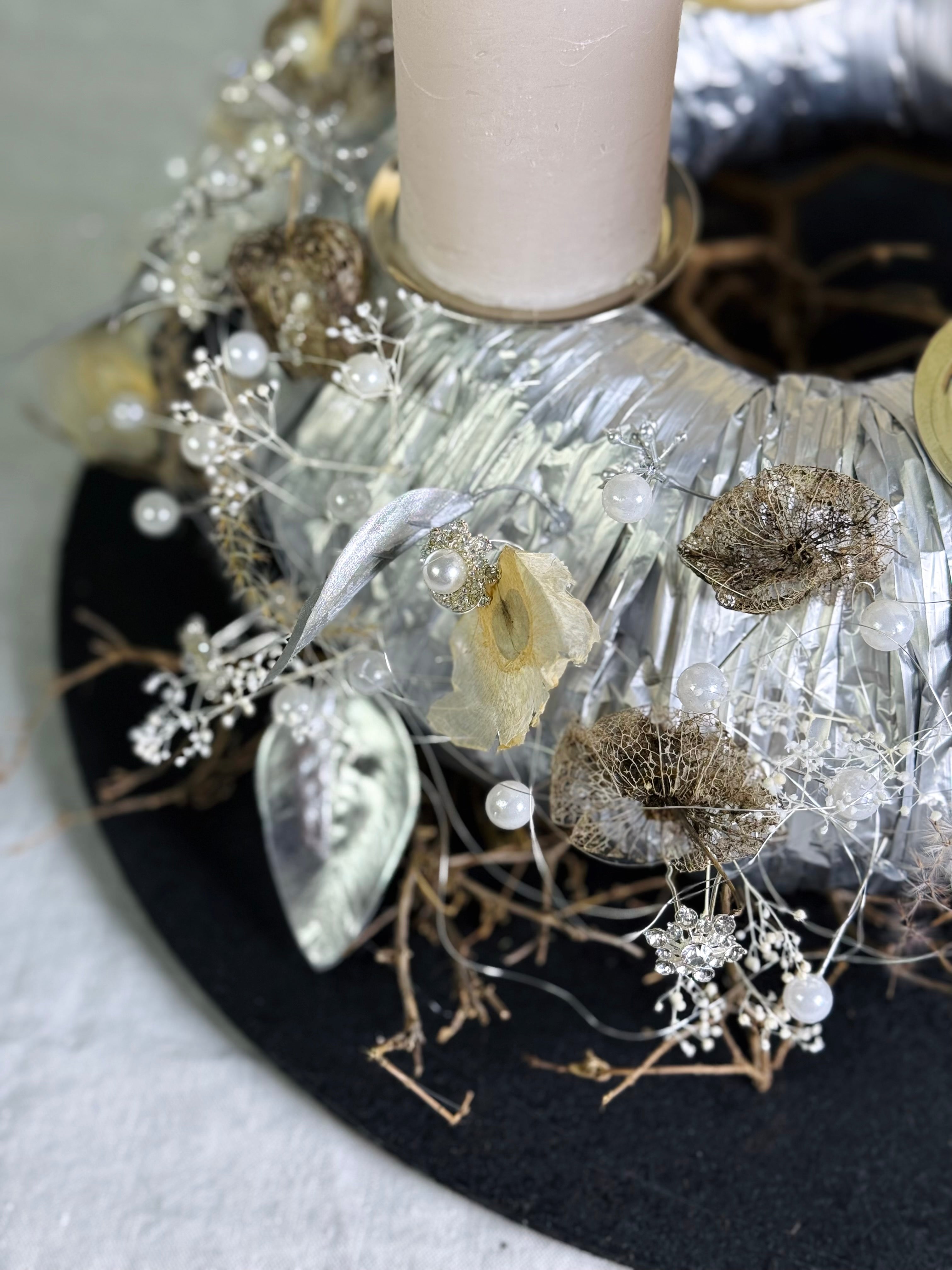 Adventskranz Schneegedicht