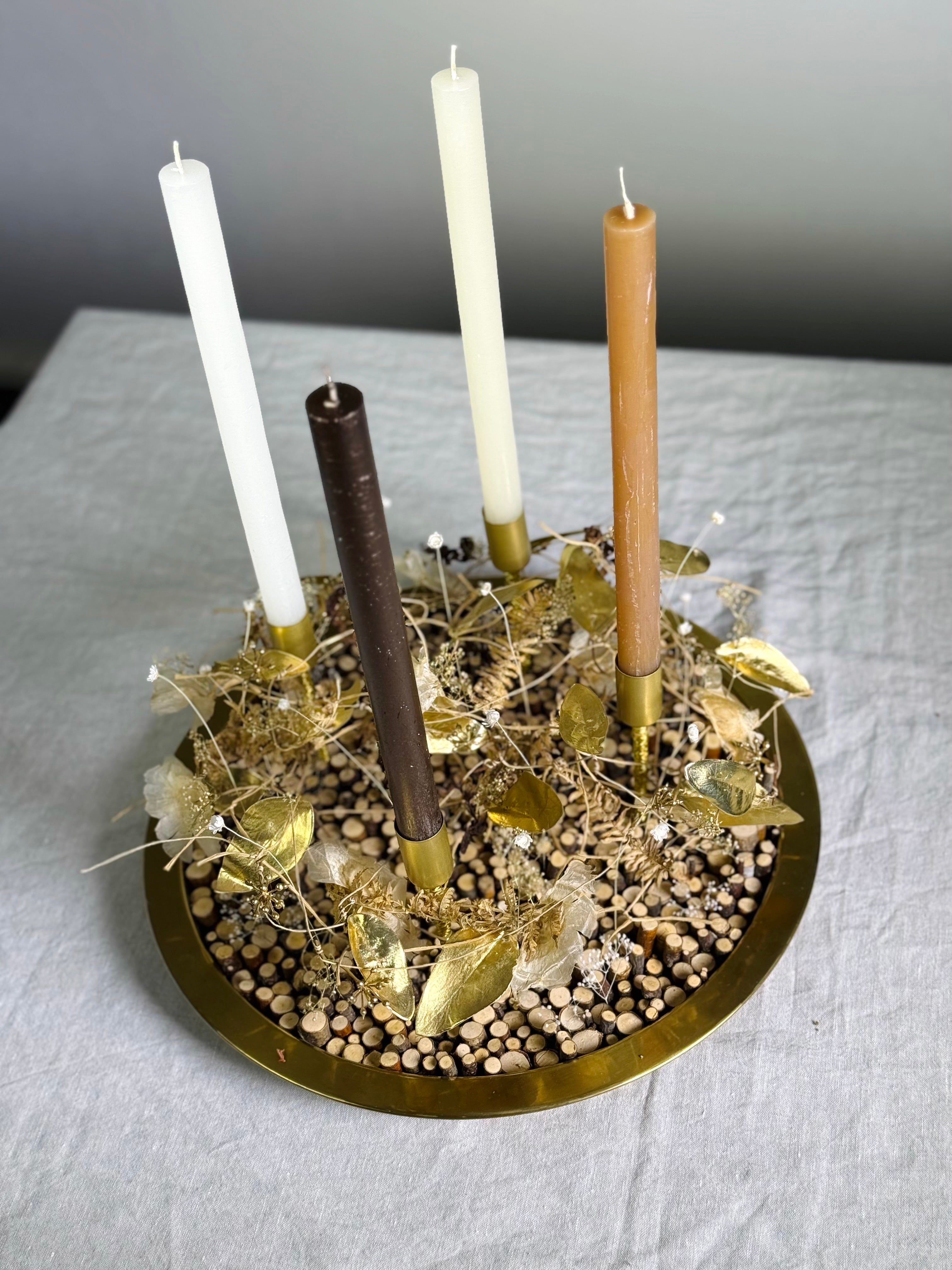 Adventskranz Blattgold