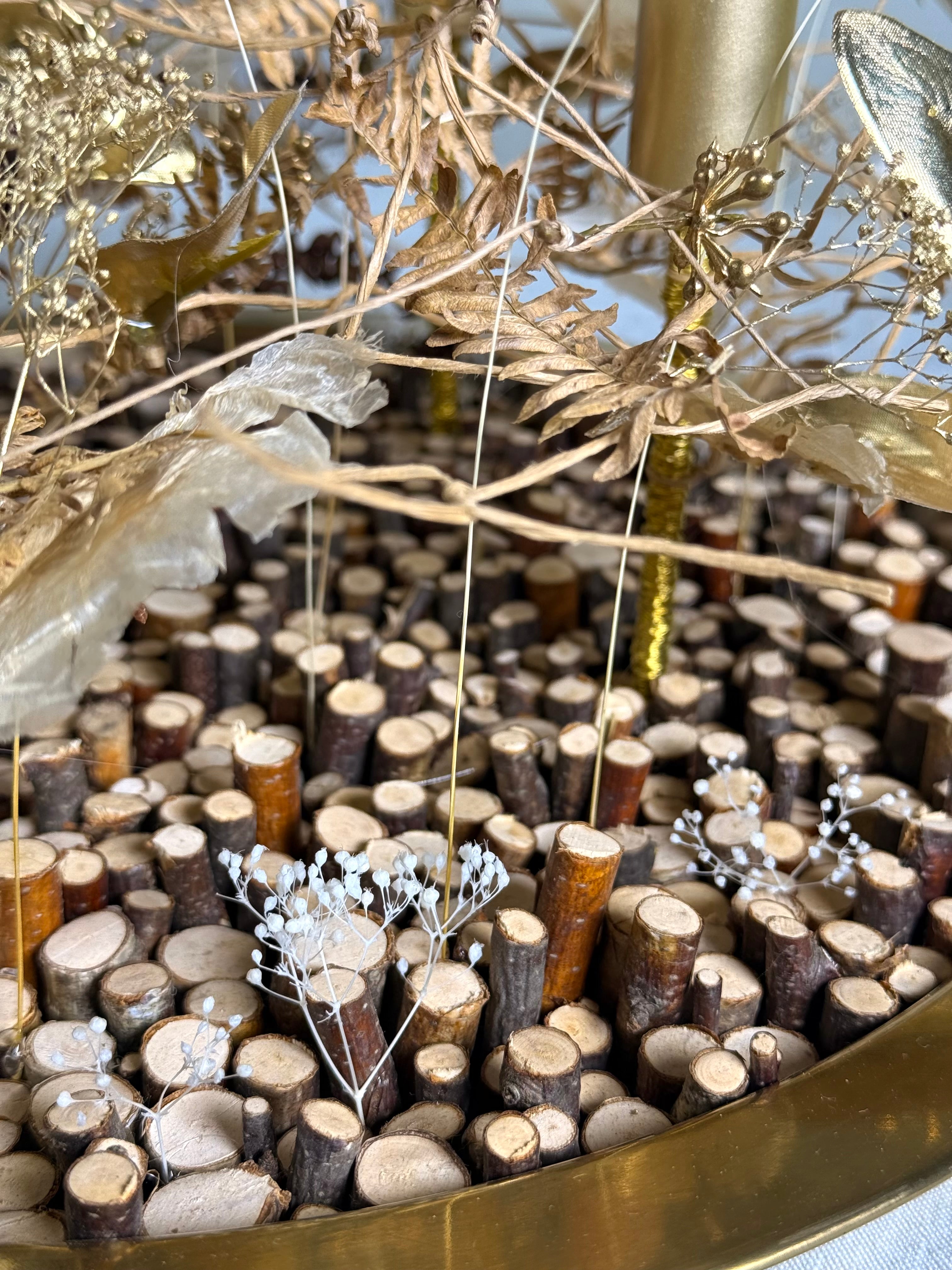 Adventskranz Blattgold