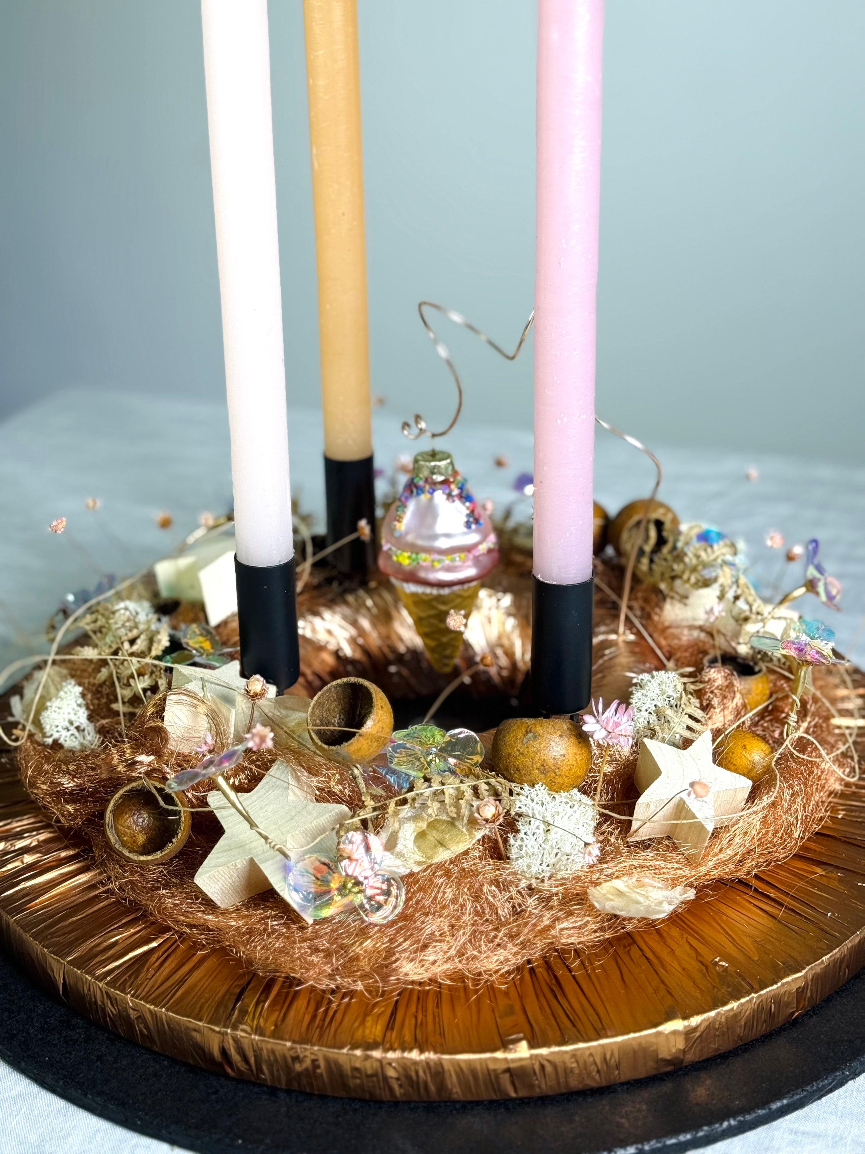 Adventskranz Streusel