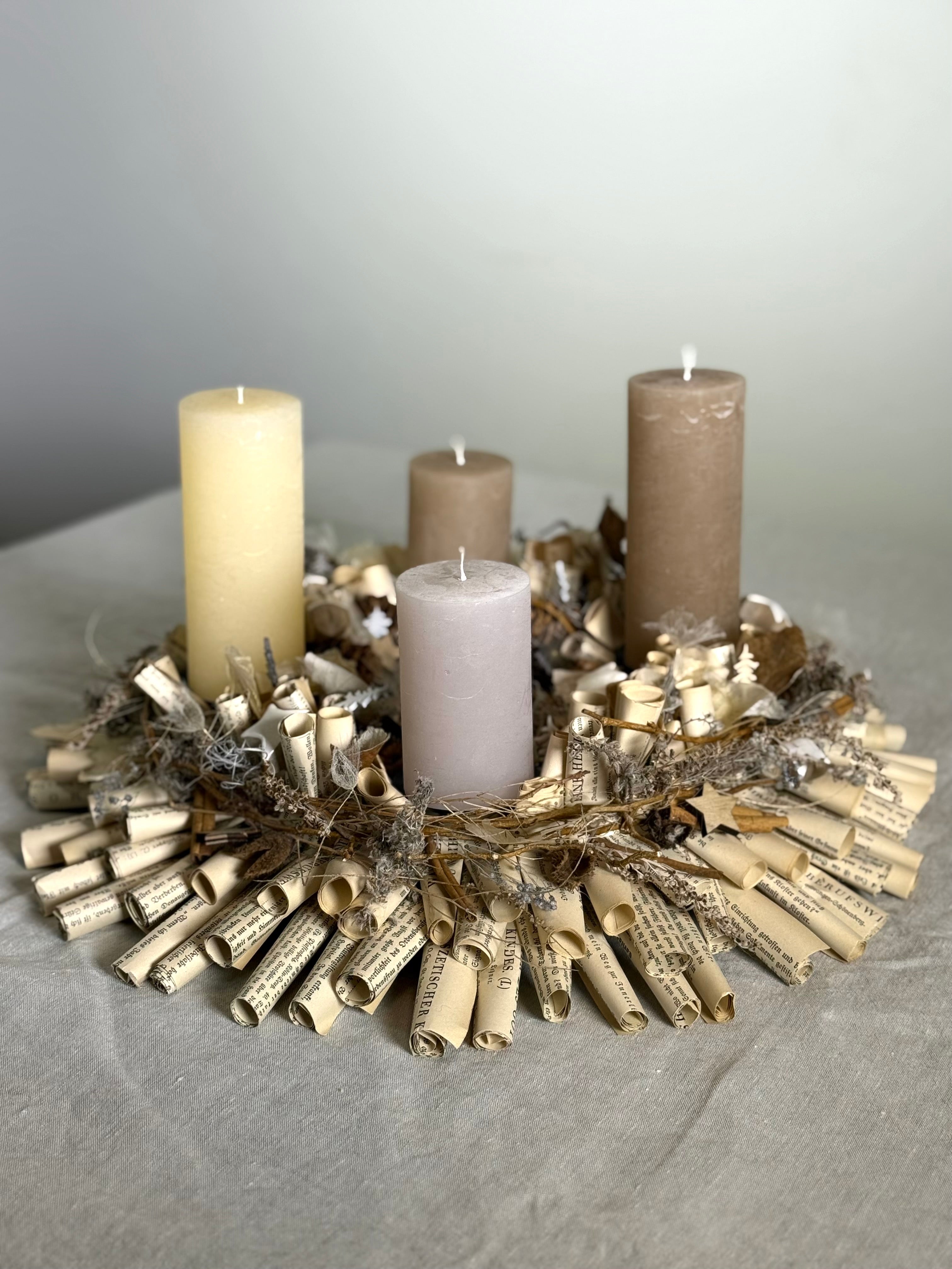 Adventskranz Winterlicht