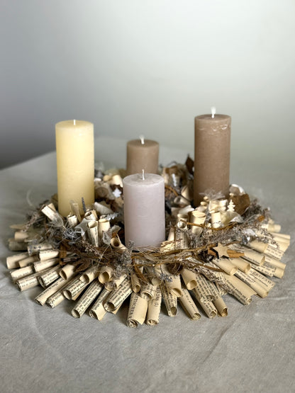 Adventskranz Winterlicht