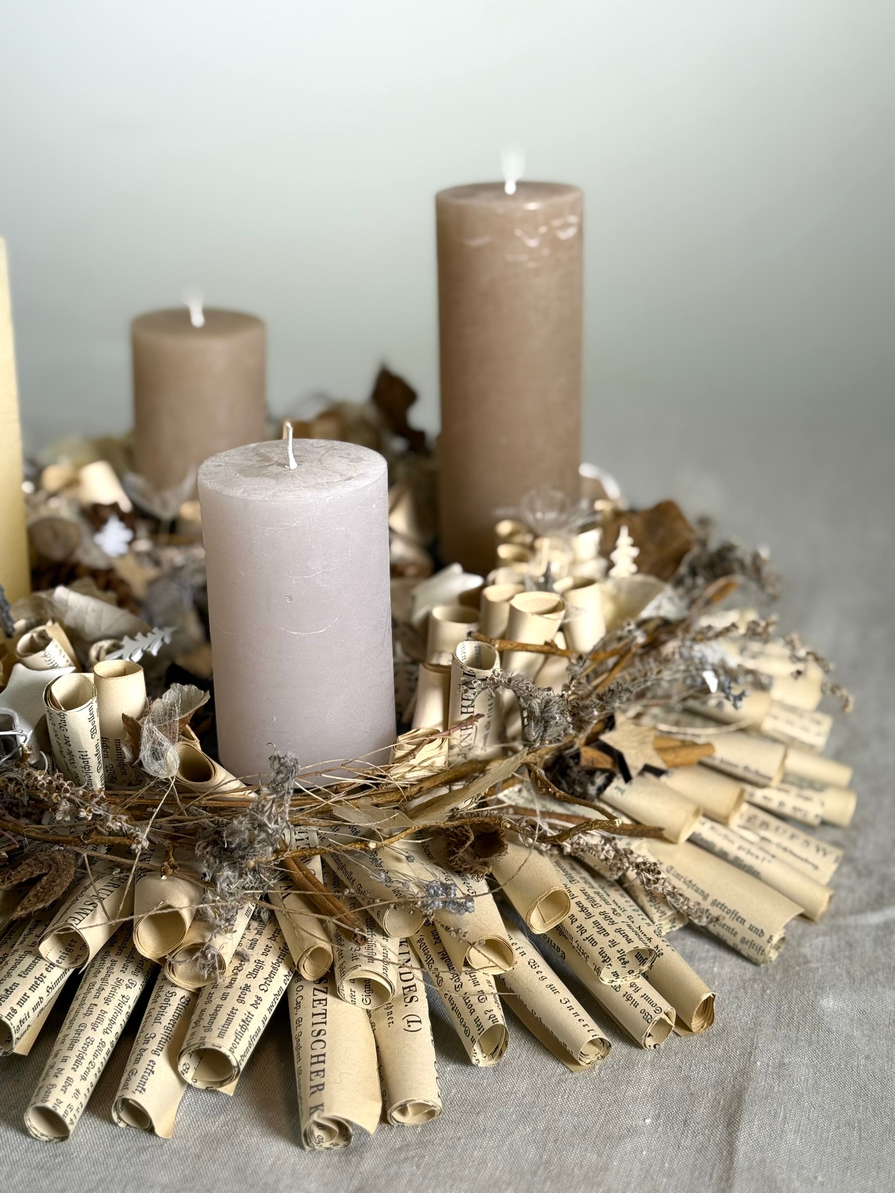 Adventskranz Winterlicht