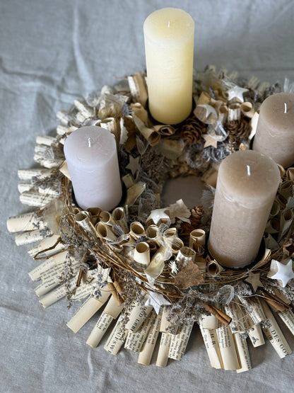 Adventskranz Winterlicht