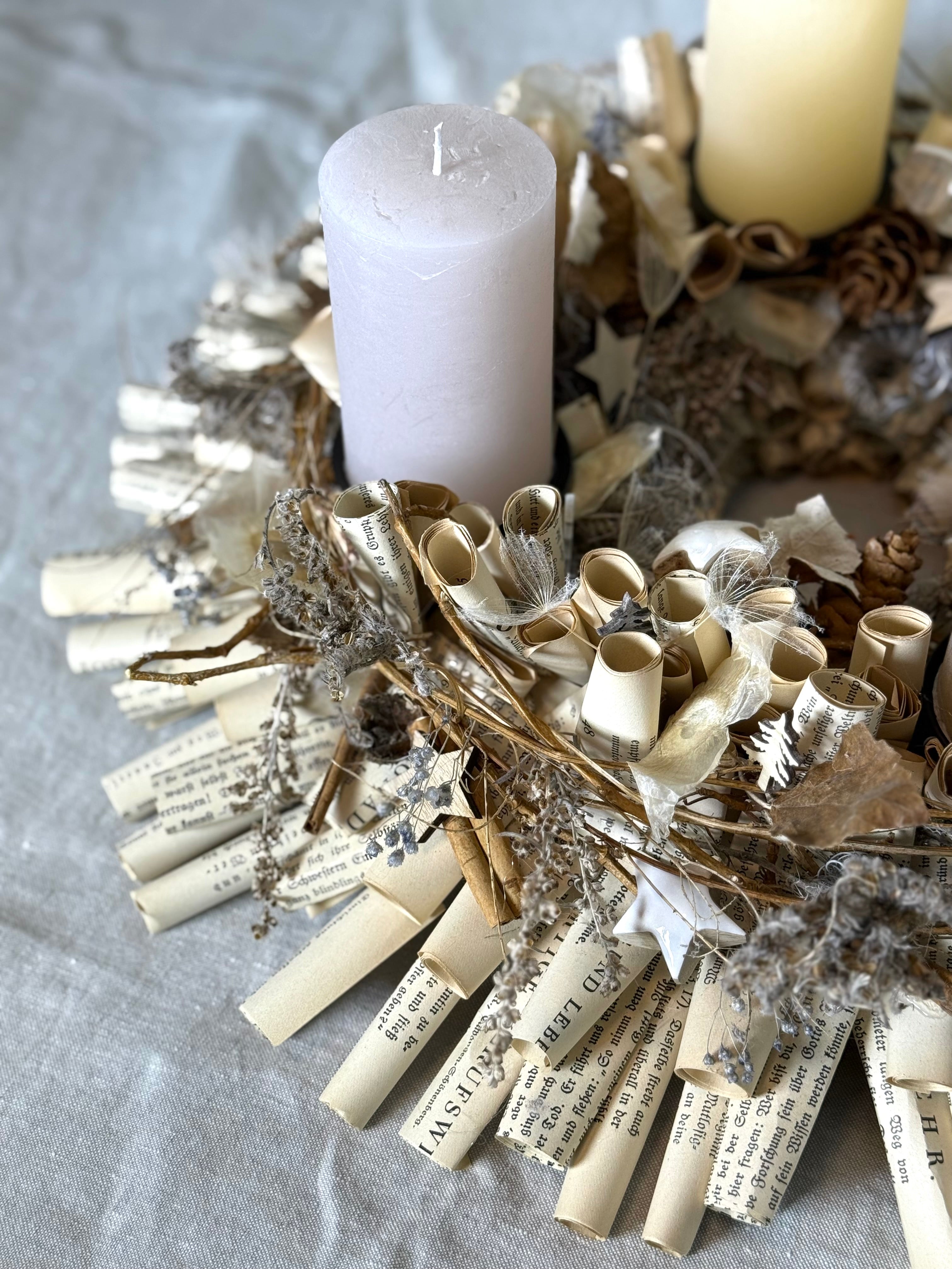 Adventskranz Winterlicht