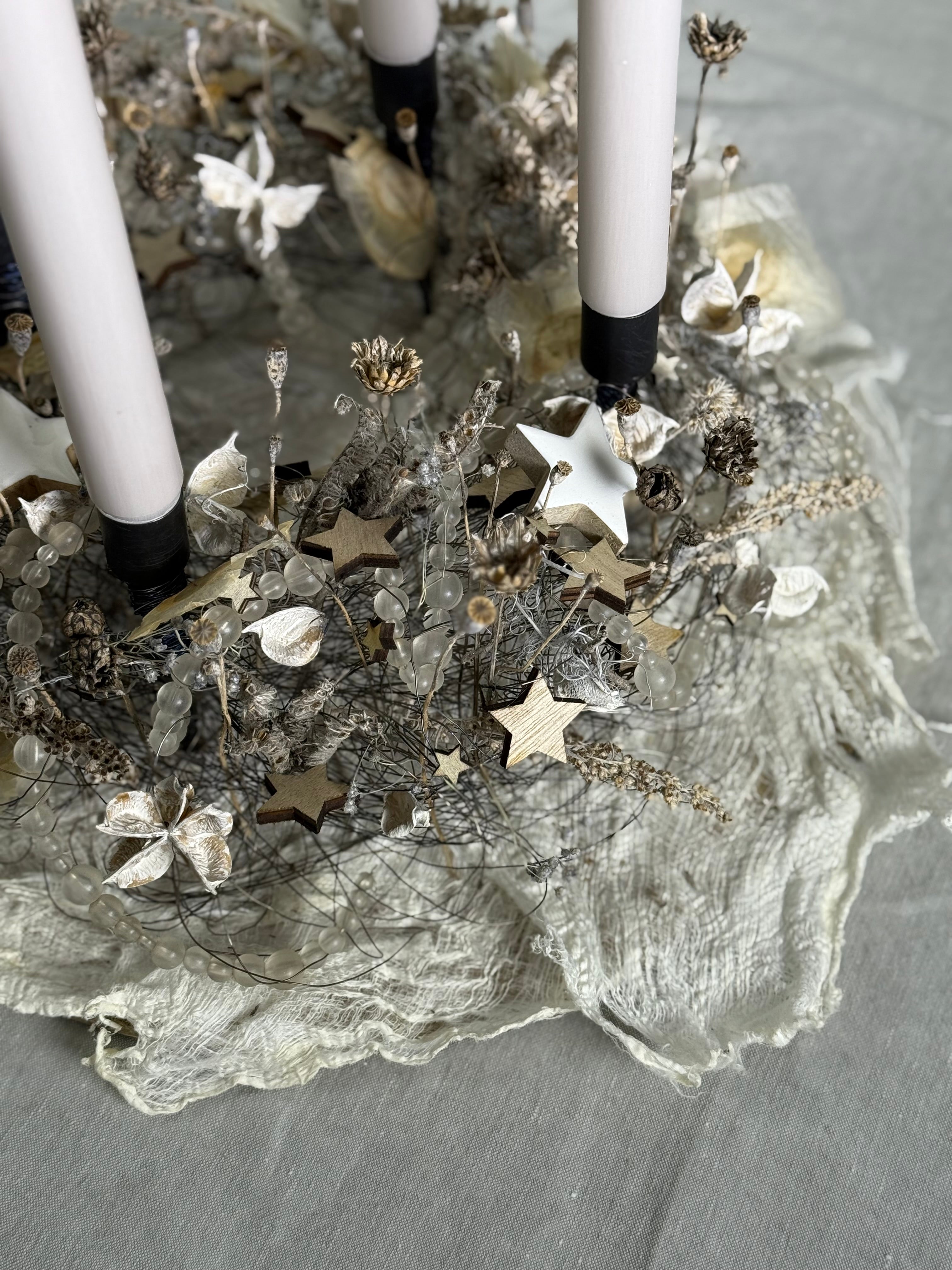 Adventskranz Winterperle