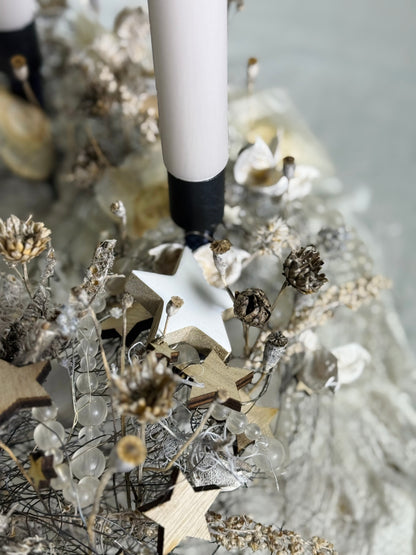 Adventskranz Winterperle