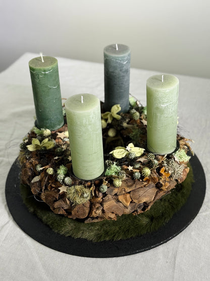 Adventskranz Mooszauber