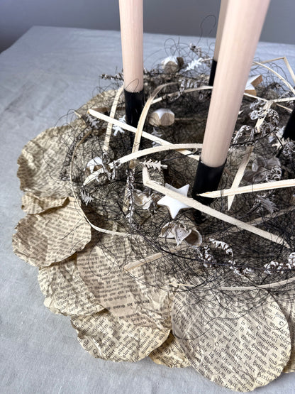 Adventskranz Schneehütte