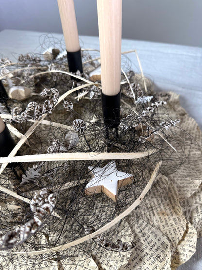 Adventskranz Schneehütte