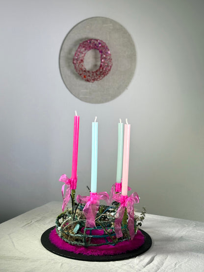 Adventskranz Winterpoesie