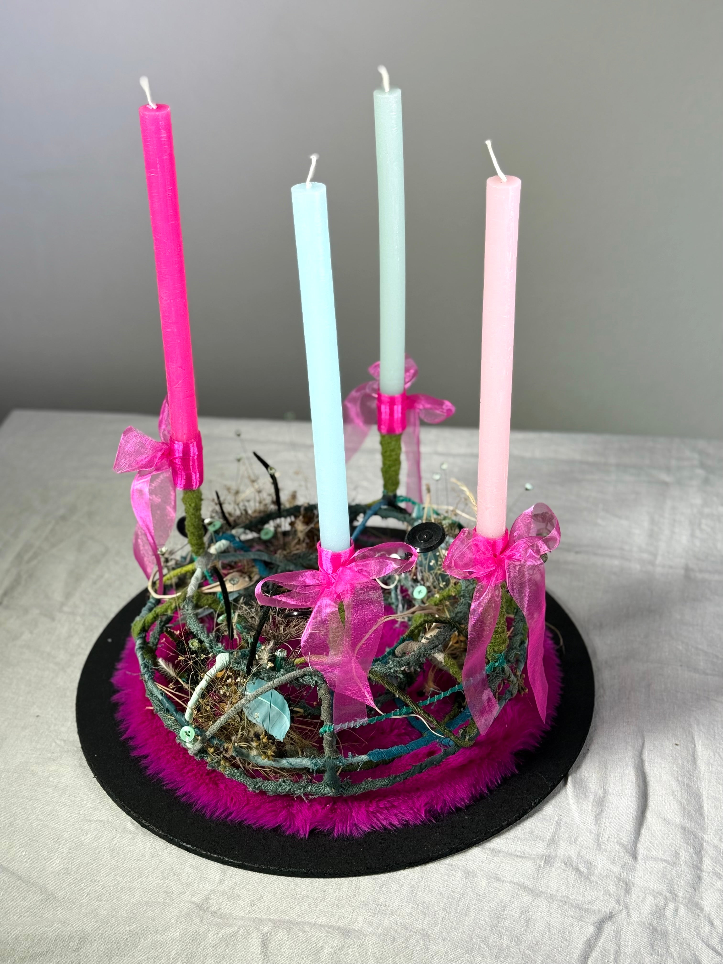 Adventskranz Winterpoesie