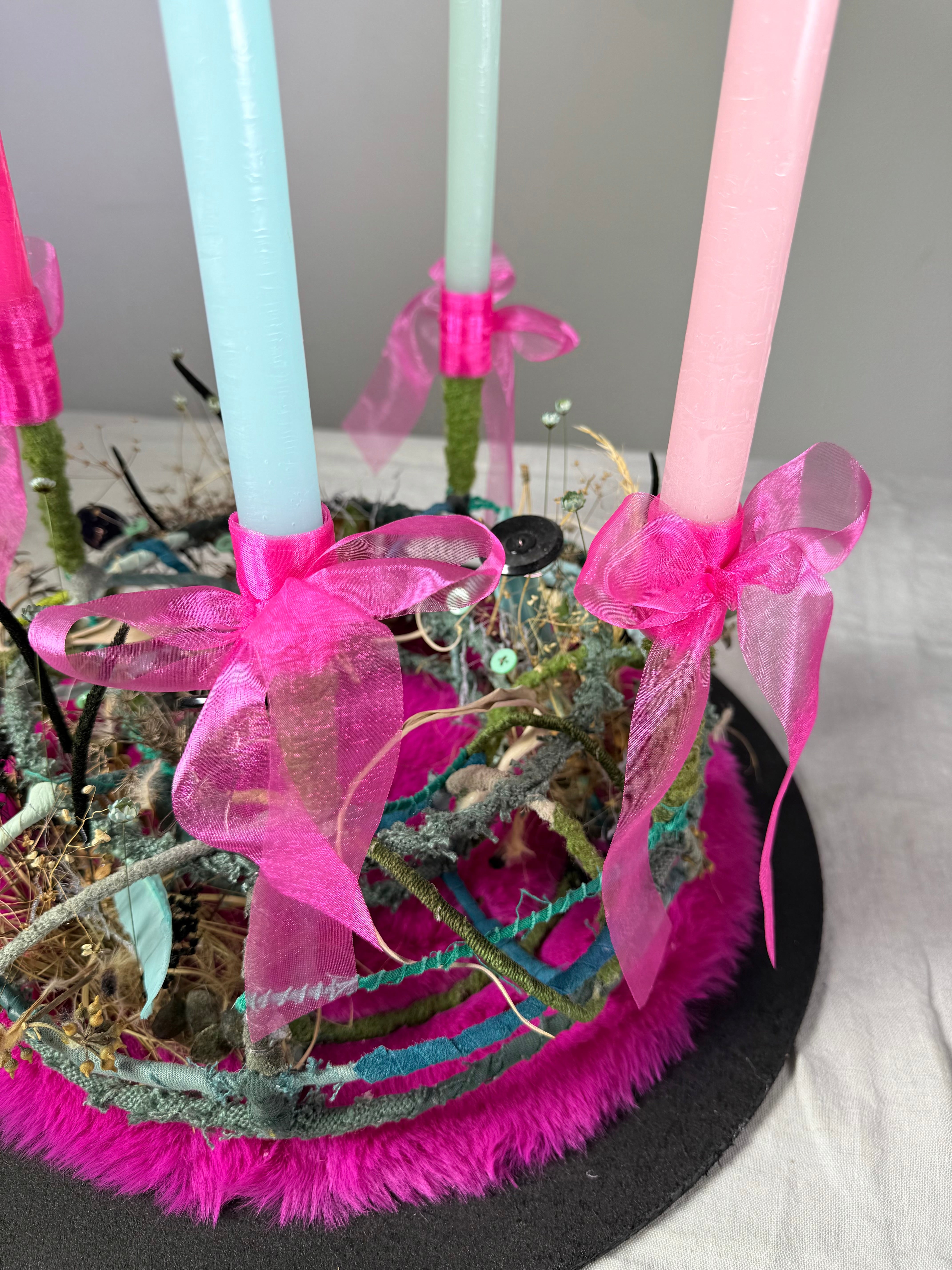 Adventskranz Winterpoesie