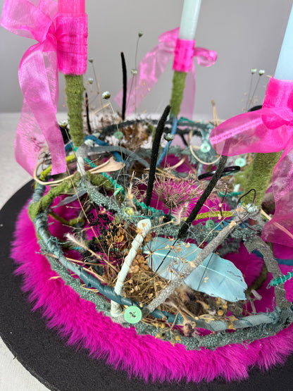 Adventskranz Winterpoesie