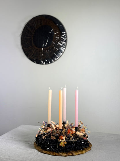 Adventskranz Kaminzauber