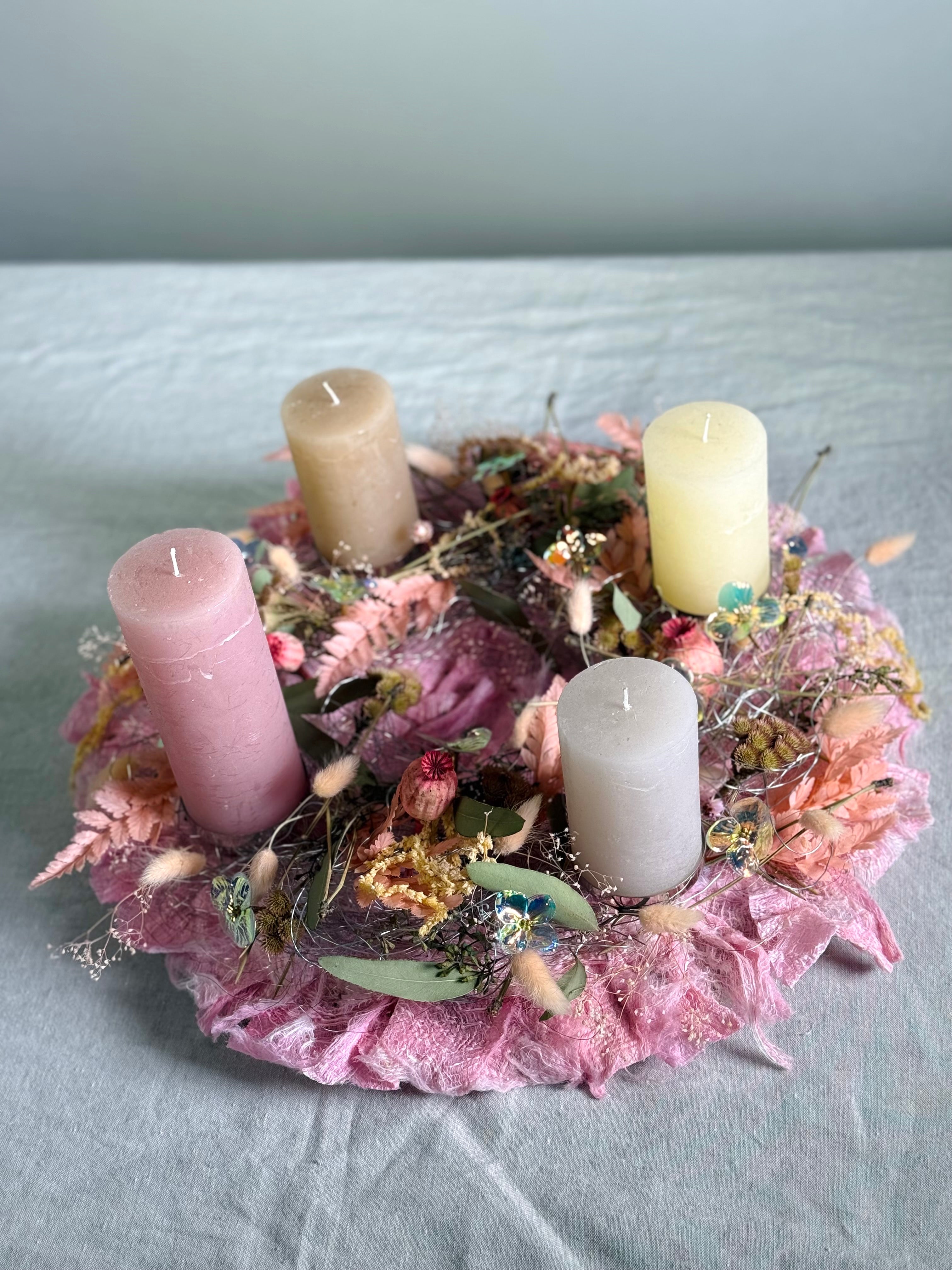 Adventskranz Frostblüte