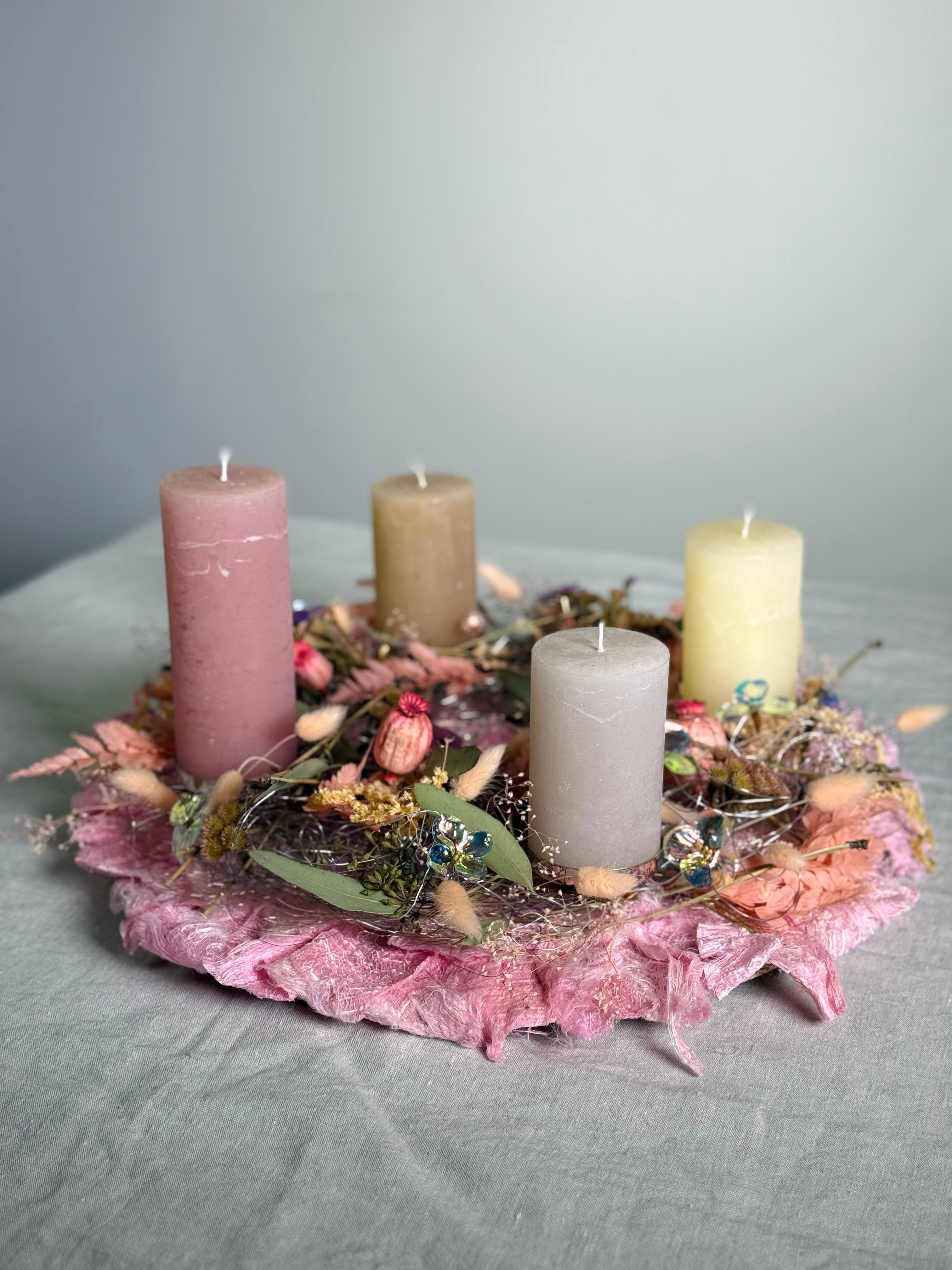 Adventskranz Frostblüte