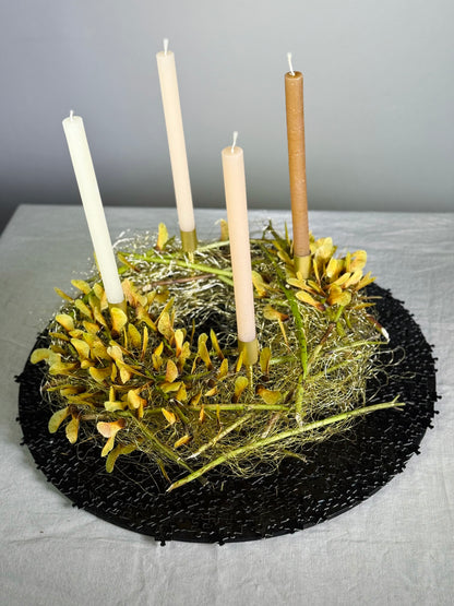 Adventskranz Goldene Stunde