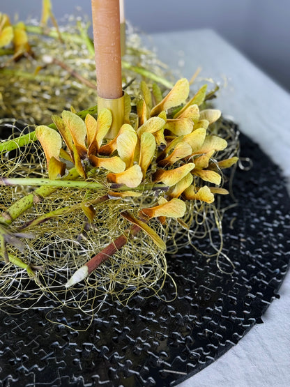 Adventskranz Goldene Stunde