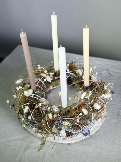 Adventskranz Eiszeit