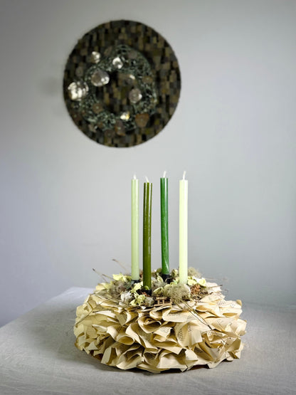 Adventskranz Buchlicht