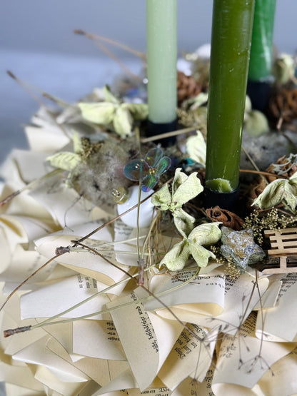 Adventskranz Buchlicht