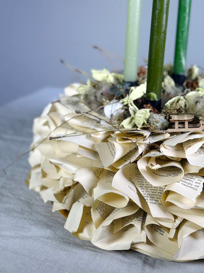 Adventskranz Buchlicht