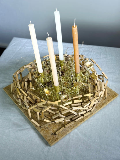 Adventskranz Naturglanz