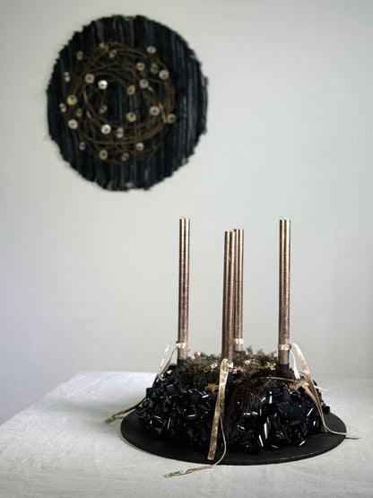 Adventskranz Sternennacht