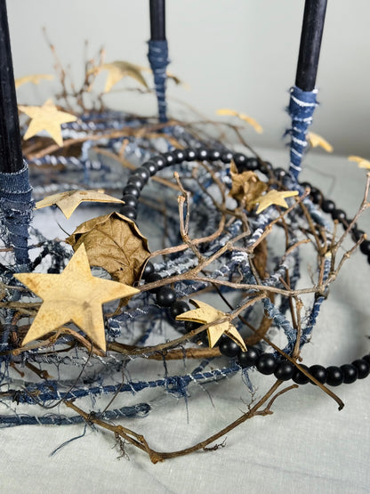 Adventskranz Winterhimmel