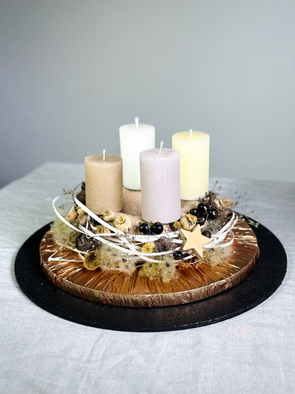 Adventskranz Kupfertraum