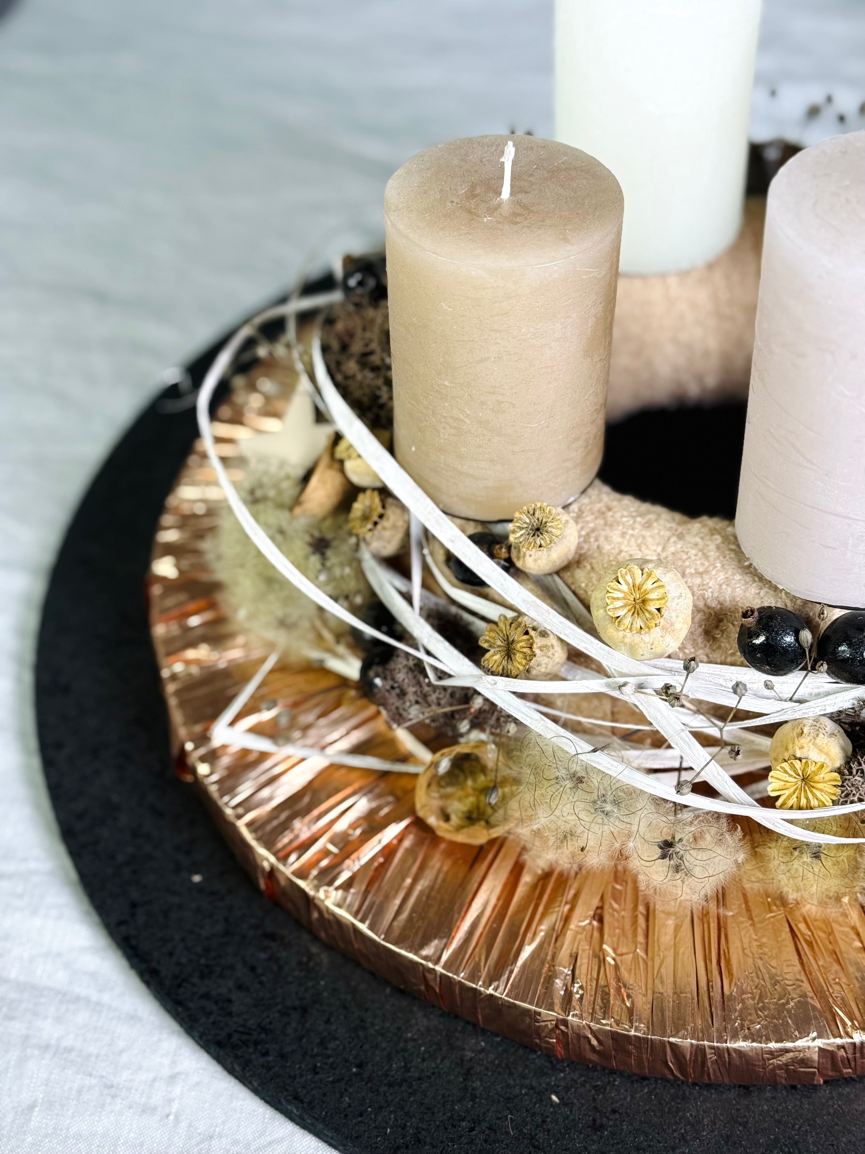 Adventskranz Kupfertraum