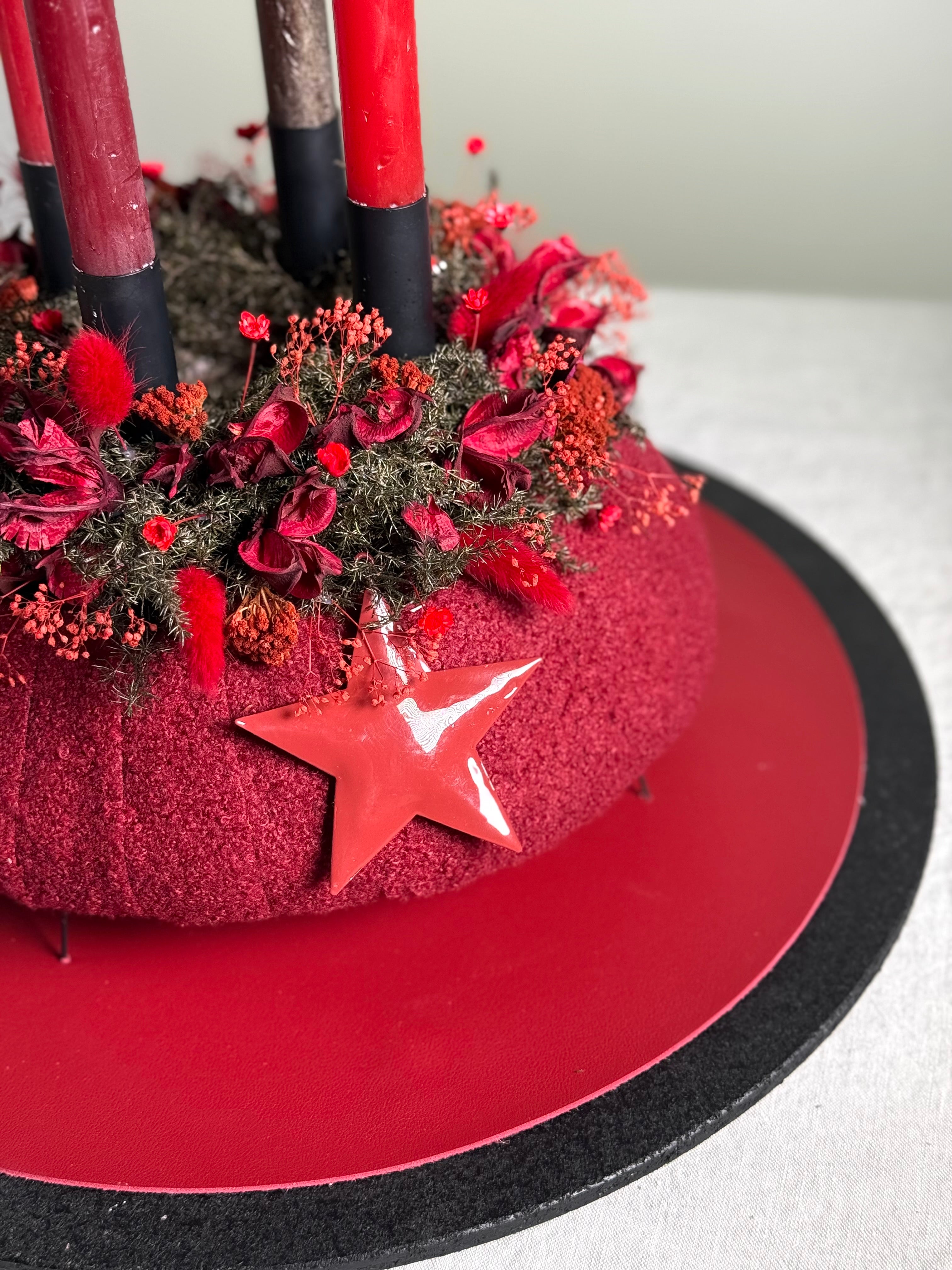 Adventskranz Rubinstern