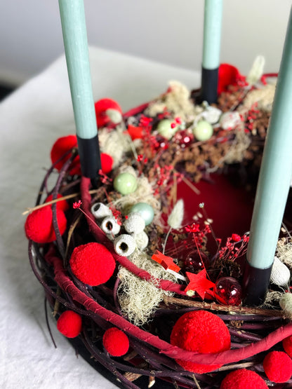 Adventskranz Frostbeere