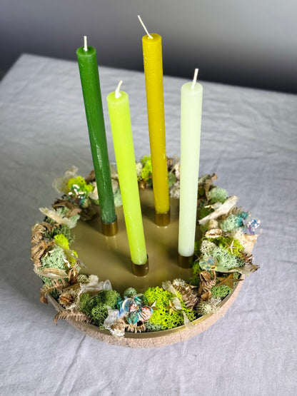 Adventskranz Grünfunkeln