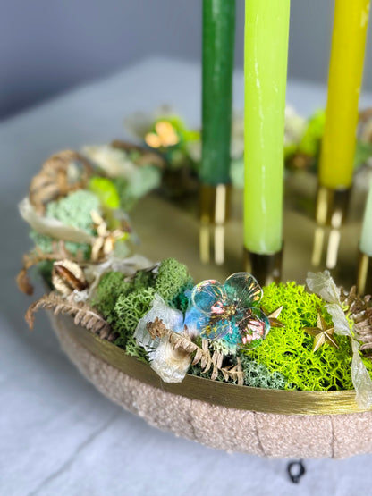 Adventskranz Grünfunkeln