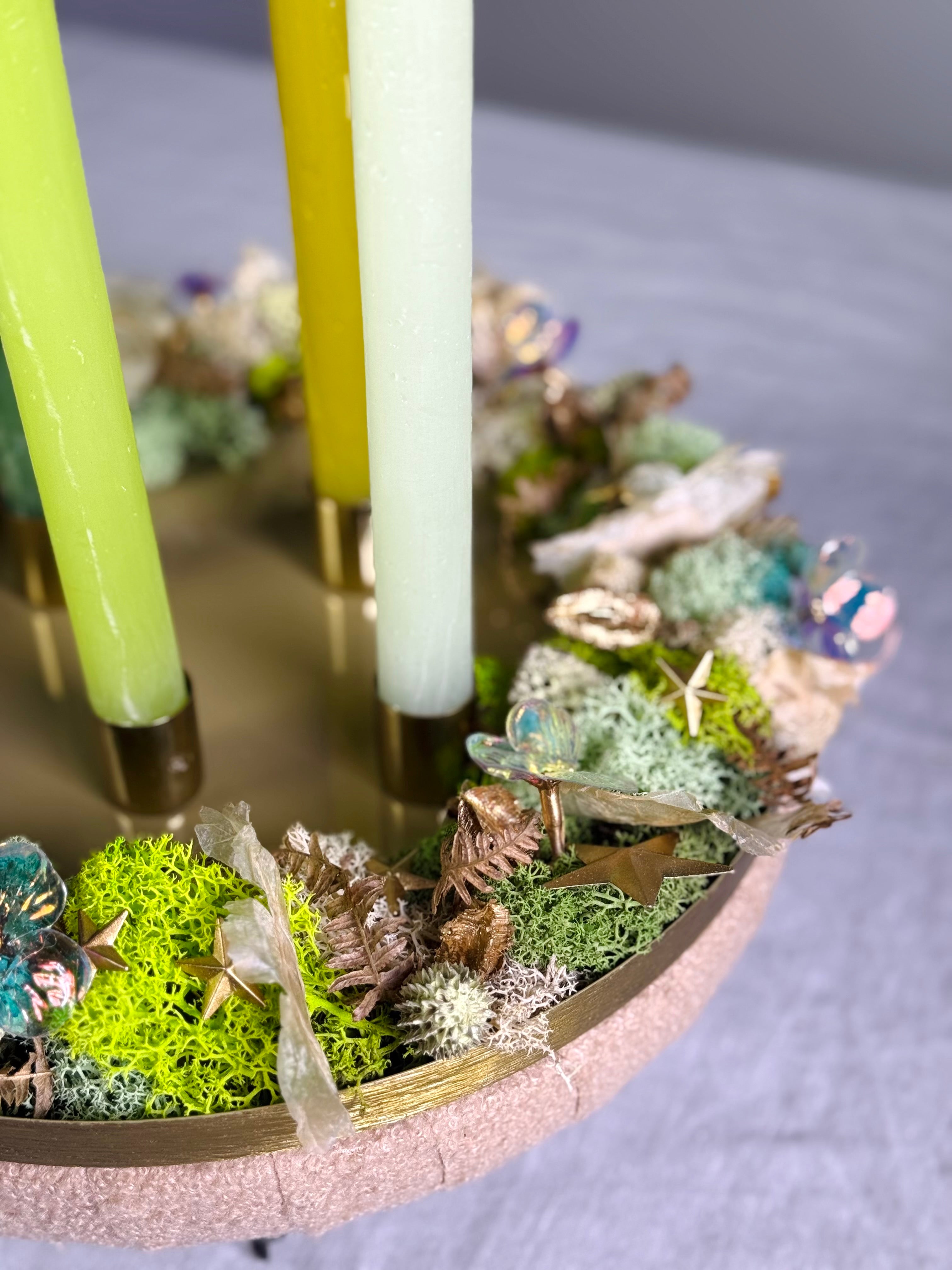 Adventskranz Grünfunkeln